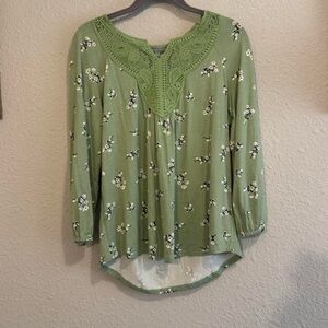 Daniel Rainn Sage Floral Blouse